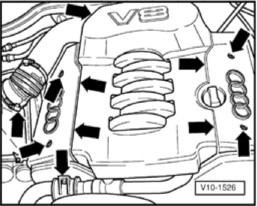 Engine plastic bolt locations